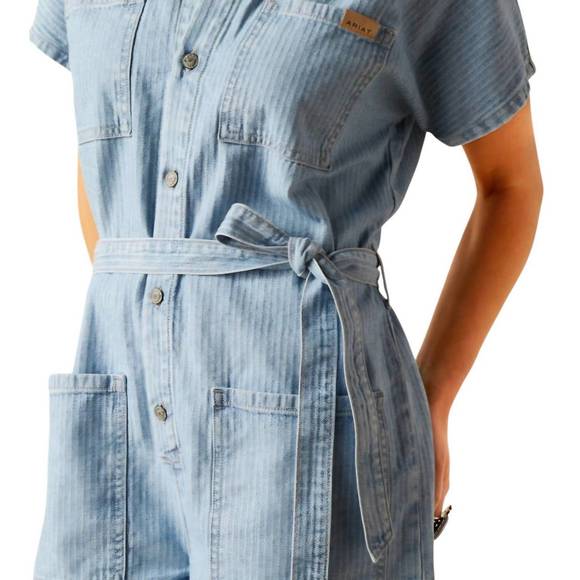 NEW ARIAT herringbone denim romper in virginia - Picture 4 of 4